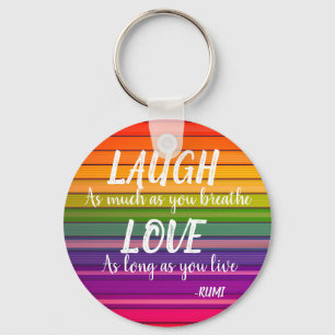 Laugh & Liebe Rumi Rainbow Schlüsselanhänger
