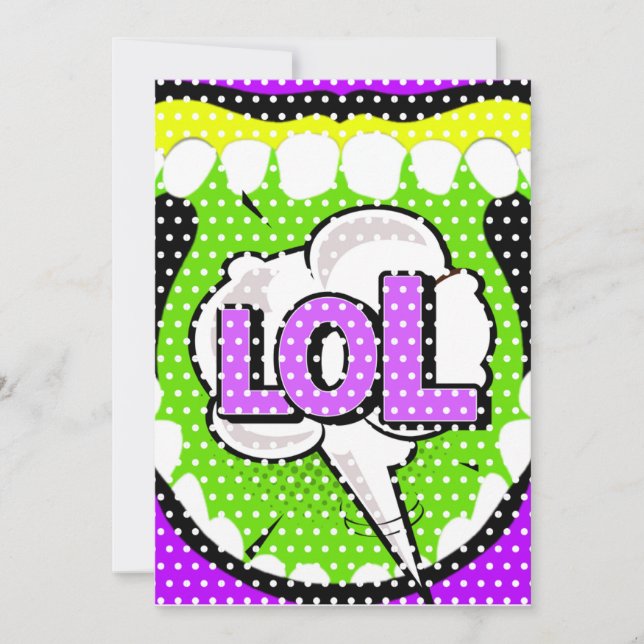 Laugh Out Loud Dankeskarte (Vorderseite)