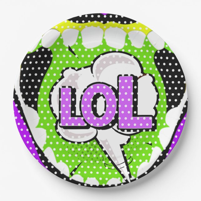 Laugh Out Loud Pappteller (Vorderseite)