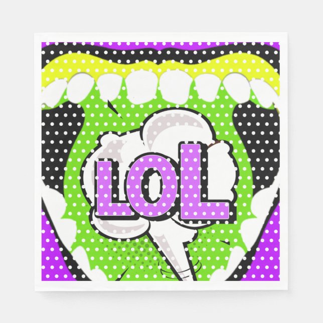 Laugh Out Loud Serviette (Vorderseite)