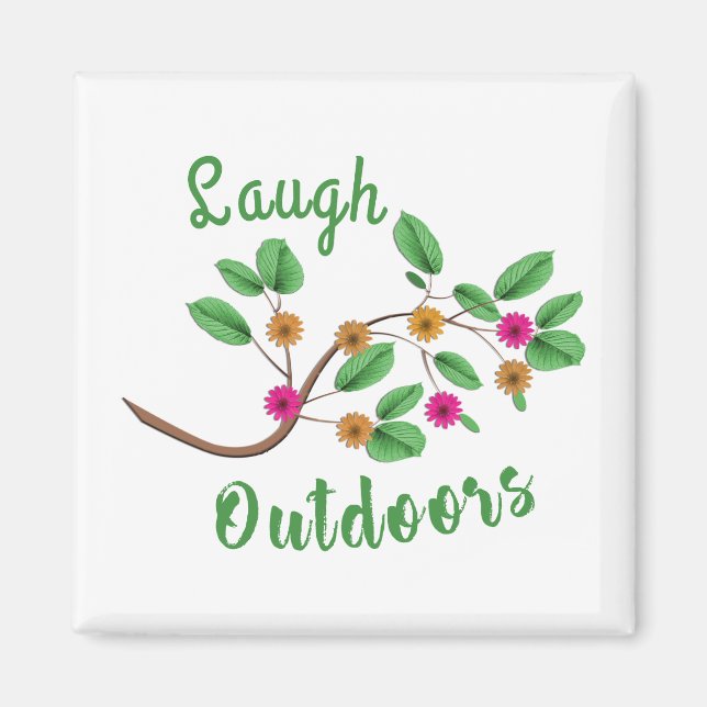 Laugh Outdoor Magnet (Vorne)