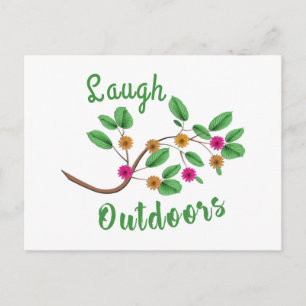 Laugh Outdoor Postkarte