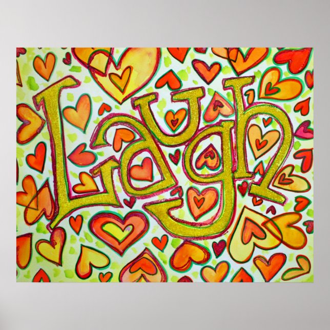 Laugh Poster Print (Parties scintillant) (Devant)
