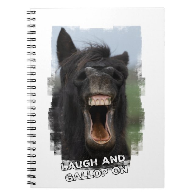 Laugh und Gallop On Notizblock (Vorderseite)