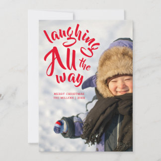 Laughing All Way Photo Carte de Noël