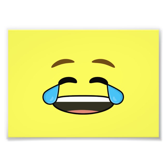 Laughing Emoji Fotodruck (Vorne)
