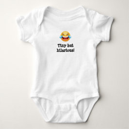 Laughing emoji Tiny but hilarious! Baby Strampler