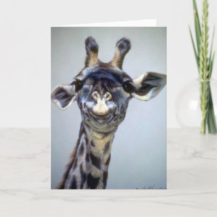 Laughing Giraffe Karte