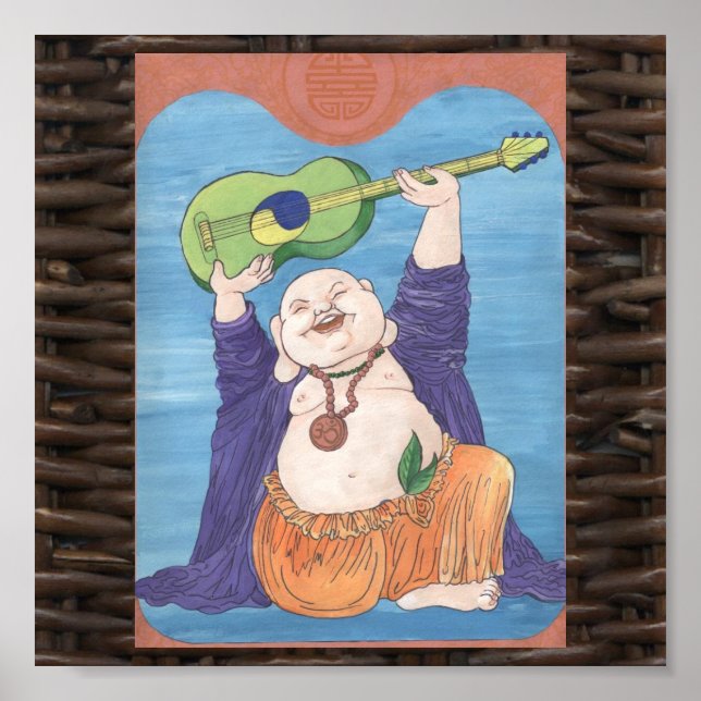 Laughing Guitar God Poster (Vorne)