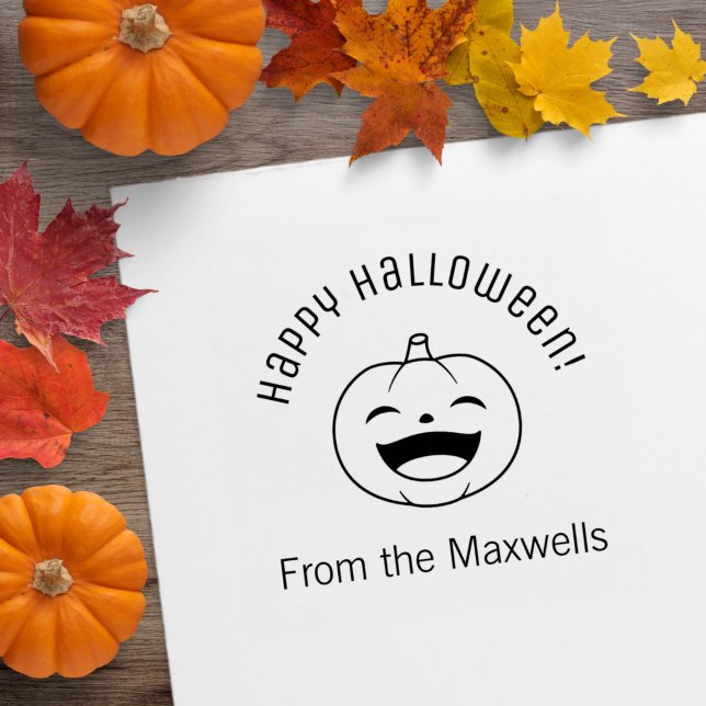 Laughing Halloween Pumpkin Arch Message Gummistempel (Von Creator hochgeladen)