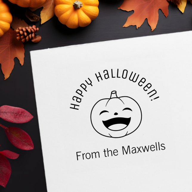 Laughing Halloween Pumpkin Arch Message Permastempel (Von Creator hochgeladen)