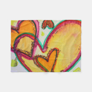 Laughing Hearts verbinden Fleece-Kehle-Knöchel Fleecedecke