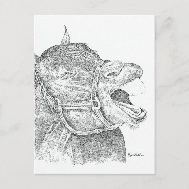 Laughing Horse Postkarte (Vorderseite)