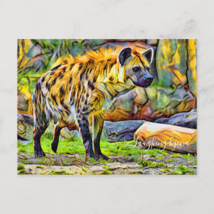 Laughing hyena [Postcard] Postkarte