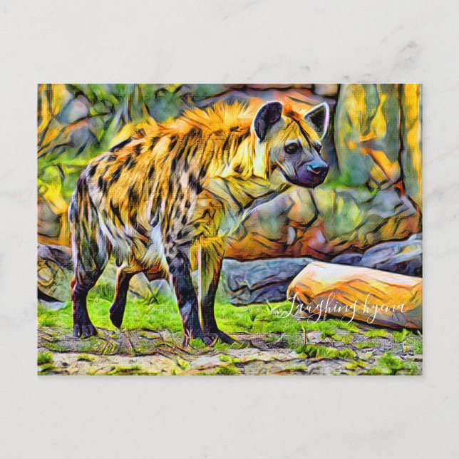 Laughing hyena [Postcard] Postkarte (Vorderseite)