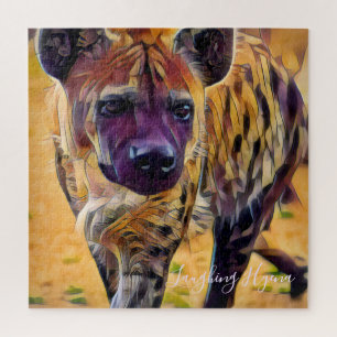 Laughing Hyena [Square Jigsaw puzzle]