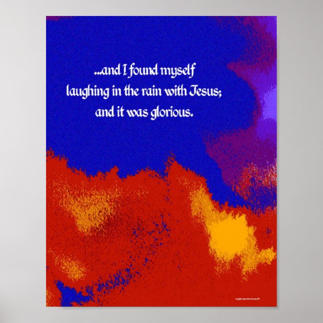 ...laughing in the rain with Jesus... Poster (Vorne)