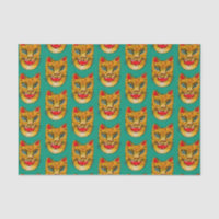 Laughing Jaguar Watercolor Muster Tissue Paper