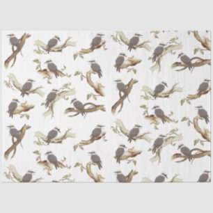 Laughing Kookaburra Australian Bird Eucalyptus Seidenpapier