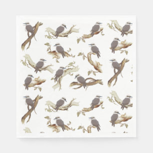 Laughing Kookaburra Australian Bird Eucalyptus Serviette