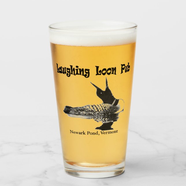 Laughing Loon Pub Bierglas Glas (Vorne (Gefüllt))