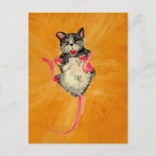 Laughing Mouse Postkarte