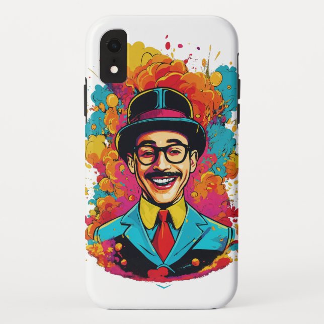 Laughing Pee Wee Herman iPhone XR Case" Case-Mate iPhone Hülle (Rückseite)