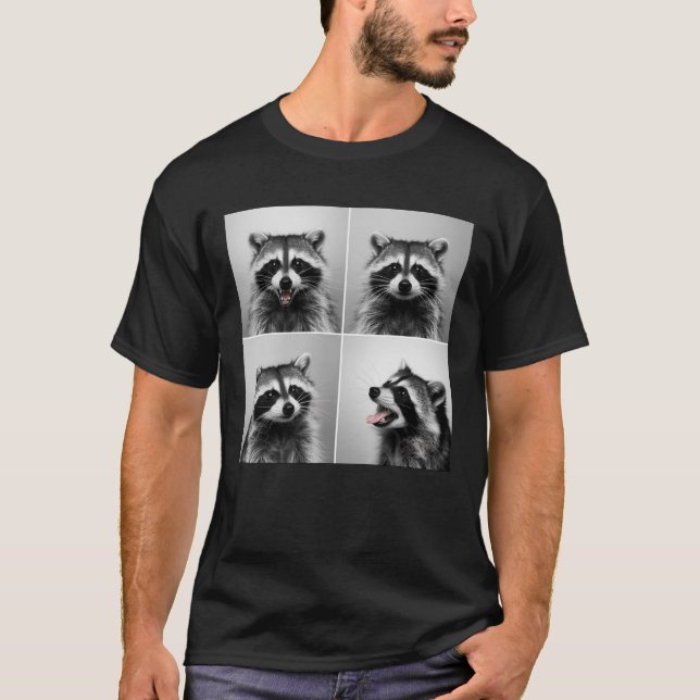 Laughing Raccoon Face T-Shirt (Vorderseite)