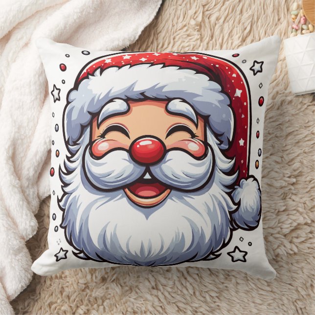 Laughing Santa Clause Kissen (Decke)