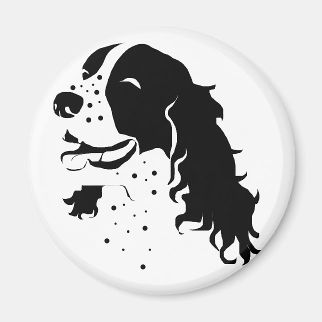 Laughing Springer Spaniel Magnet (Vorne)