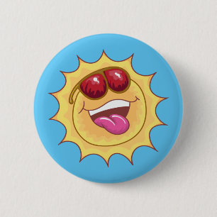 Laughing Sun Button