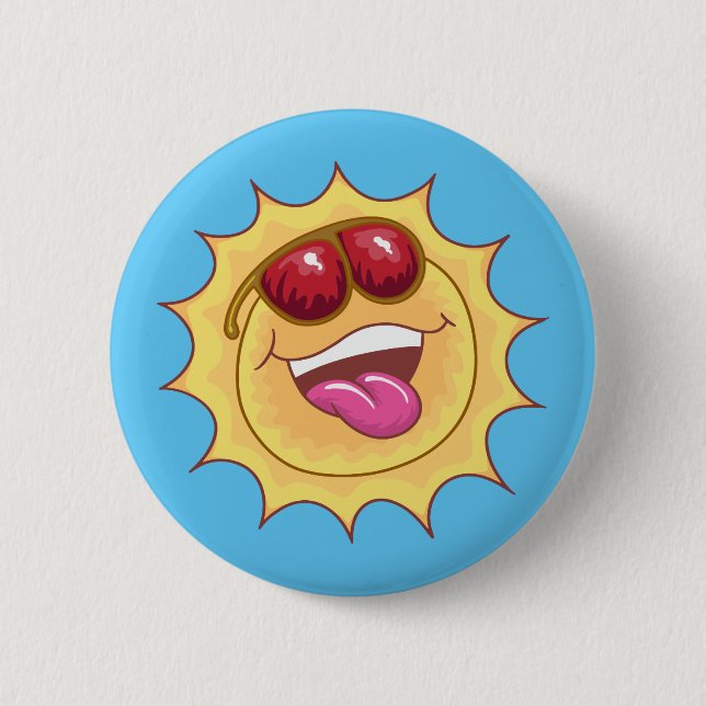 Laughing Sun Button (Vorderseite)