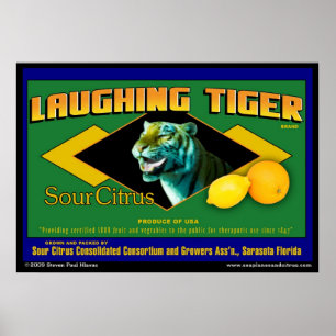 Laughing Tiger Sour Citrus Plakat