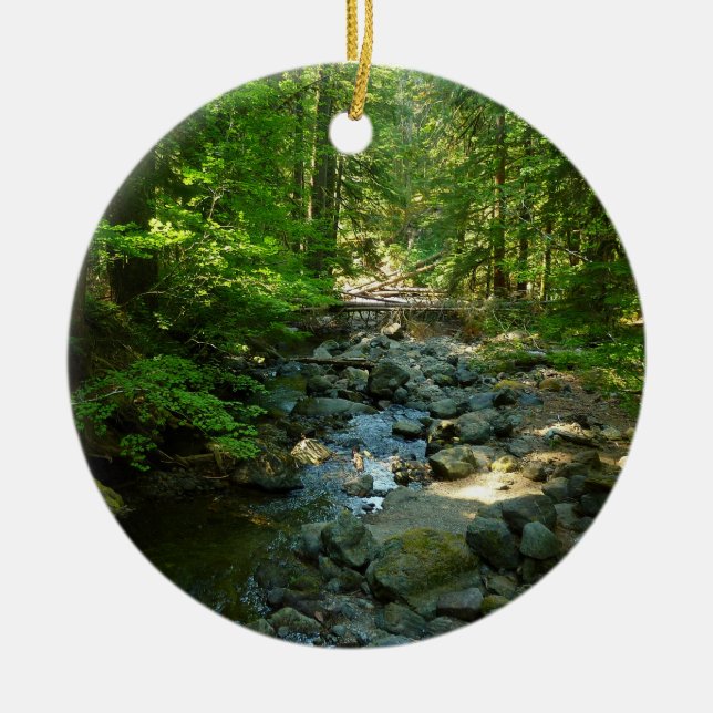 Laughingwater Creek at Mount Rainier National Park Keramikornament (Vorne)