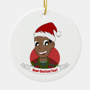 Laughman Weihnachts-Cartoon Keramik Ornament