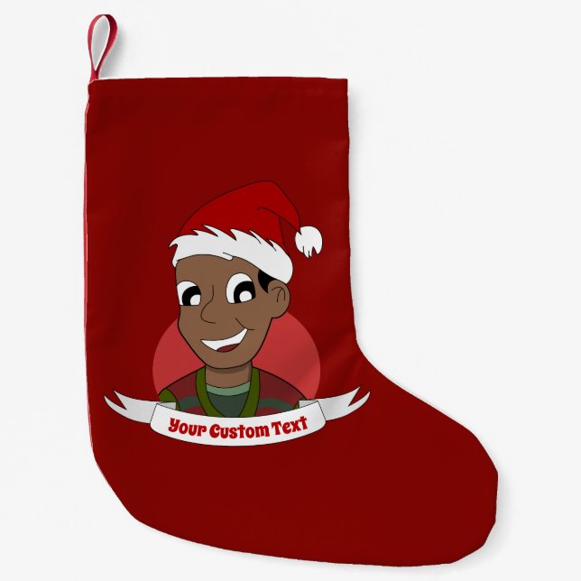 Laughman Weihnachts-Cartoon Kleiner Weihnachtsstrumpf (Vorderseite)