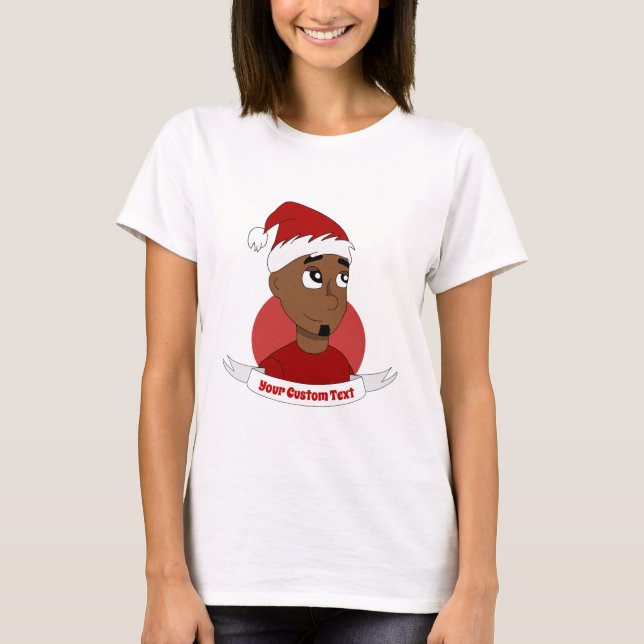 Laughman Weihnachts-Cartoon T-Shirt (Vorderseite)