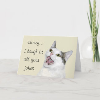 Laugkatze Valentine Feiertagskarte