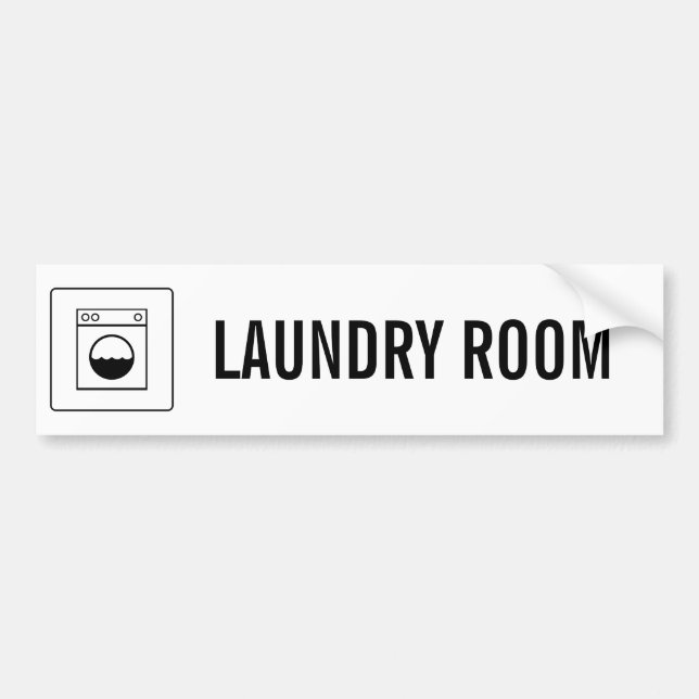 LAUNDRUCKZIMMER AUTOAUFKLEBER (Vorne)