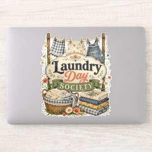 Laundry Day Society Cottagecore Blumen Aufkleber