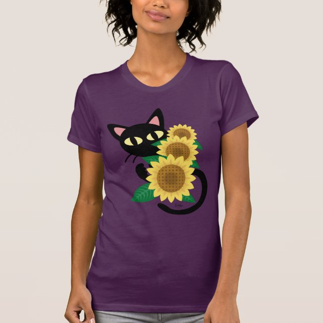 Laune mit Sonnenblume T-Shirt (Vorderseite)
