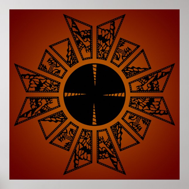 Laune Star rot Poster (Vorne)