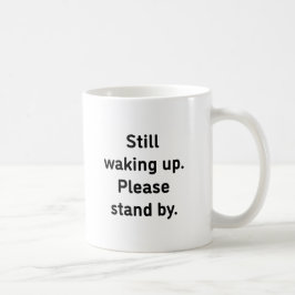 Laune umarmt—Haltung Kaffeetasse