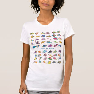 Laune, zum der Cartoon-Fische zu schwimmen T-Shirt