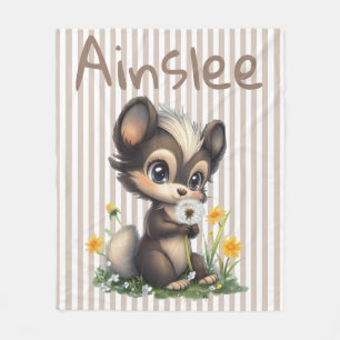 Launen in den Wildblumen Fleecedecke