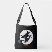 Launenhafte Hexensilhouette, Hexe, Halloween-Hexe