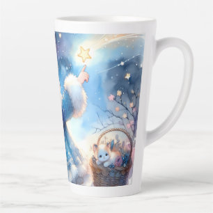 Launenhafte Sternenguckerin Wasserfarbe Milchtasse