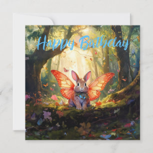 Launenhafter Hase verzauberter Wald Alles Gute zum Karte