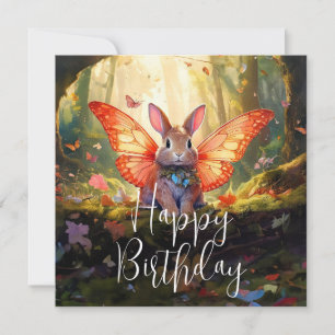Launenhafter Hase verzauberter Wald Alles Gute zum Karte