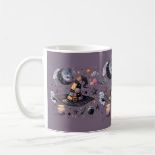 Launenhafter Hexenhut und himmlische Magie Kaffeetasse